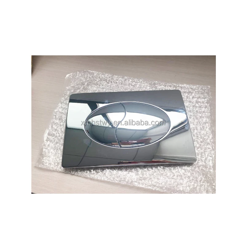 Wall Mounted Flush Plate F5150 Chrome Glossy ABS Dual Square Buttons Compatible for WDI old Concealed Cisterns Flush Push Button