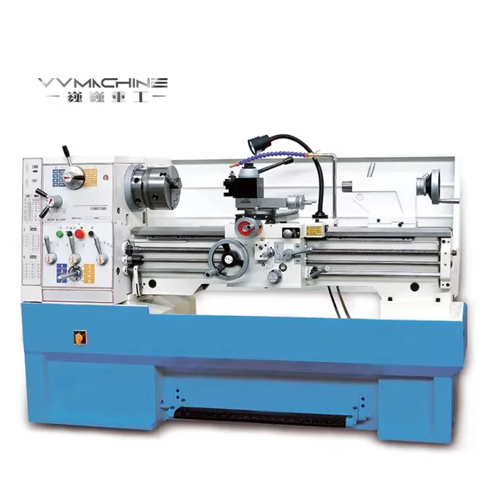 VV MACHINE C6241 1000mm Centre Length Metal 220V Lathe Horizontal Cutting Machine With Motor For Machine Work