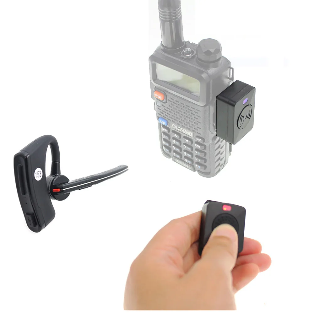 Walkie Talkie Wireless Earphone Blueteeth Headset Two Way Radio BT Headphone Earpiece For Kenwood Baofeng 888S UV-82 UV5R