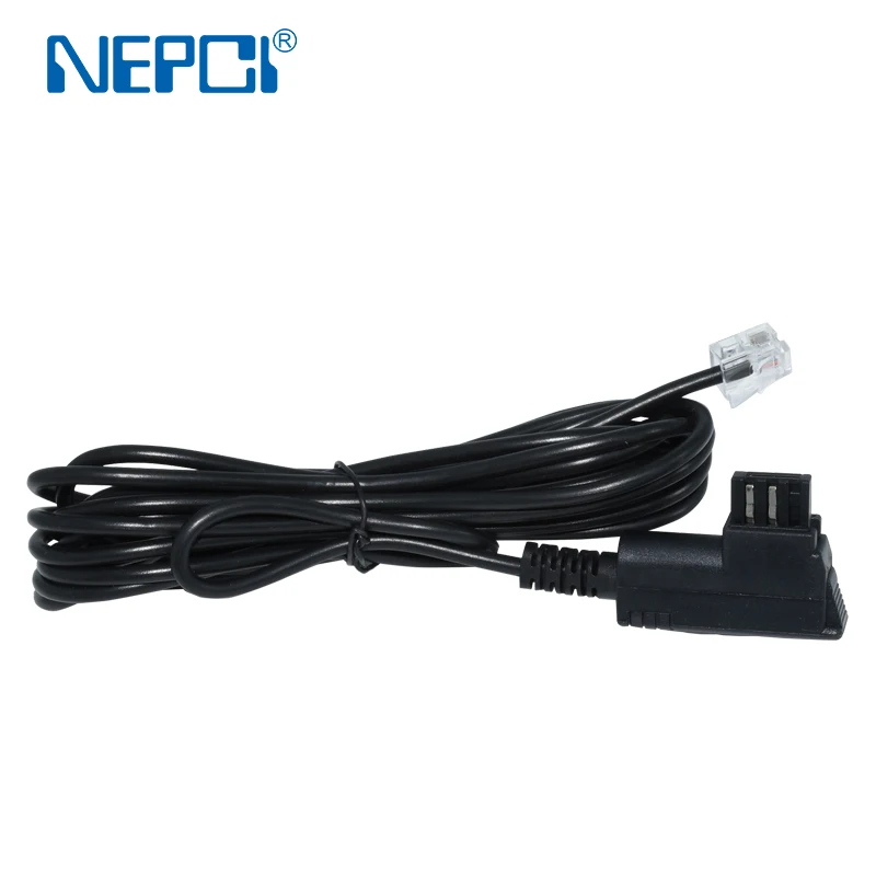 Telephone Cable TAE-F Male to RJ11 Male 6P4C Flat Cable Terminal Devices to TAE-F Telephone Socket Modem Router
