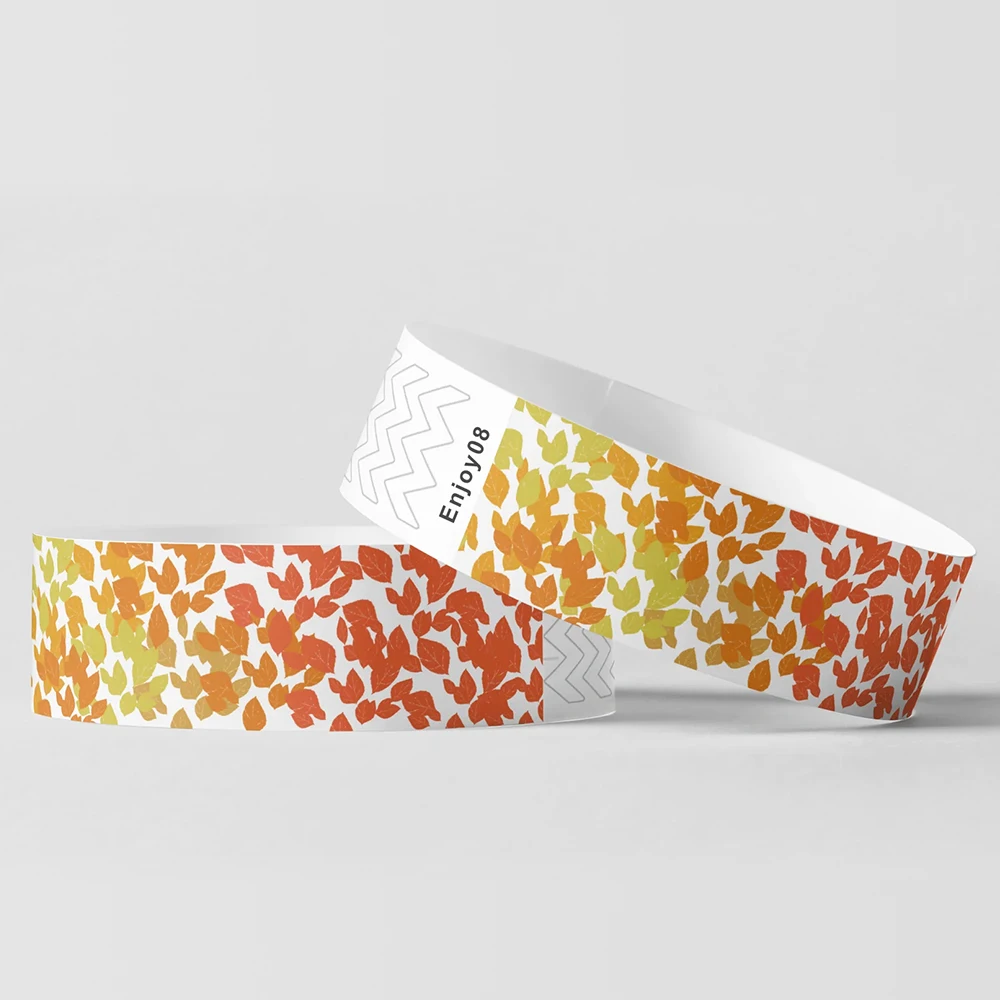 Custom high quality adhesive Wrist Bands paper Bracelets VIP Wristbands Identification Wristbands for Events day