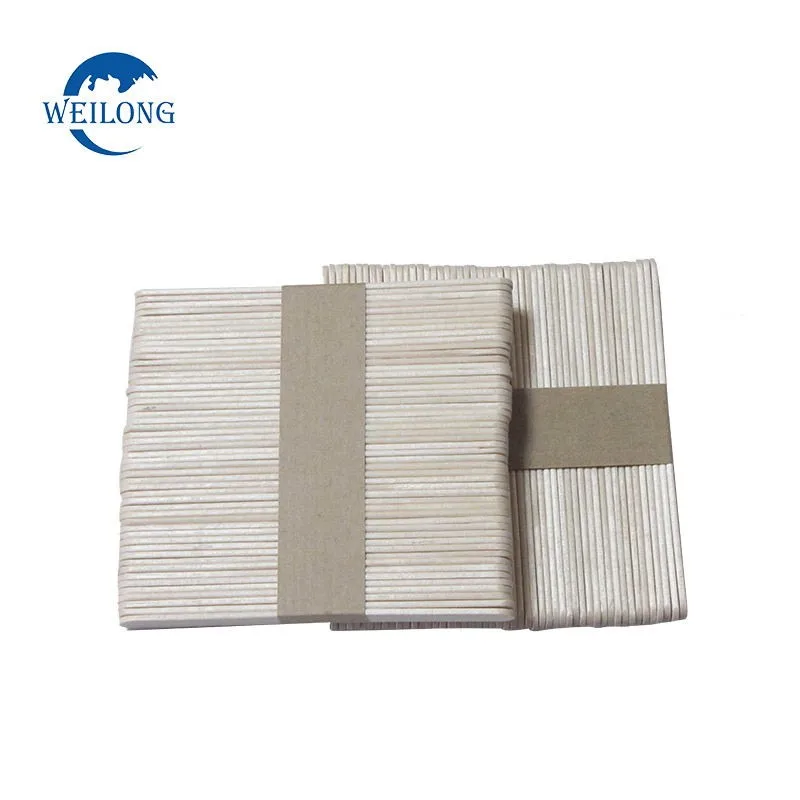 Hot sale disposable food grade wooden ice cream stick can be customized birch ice cream sticks