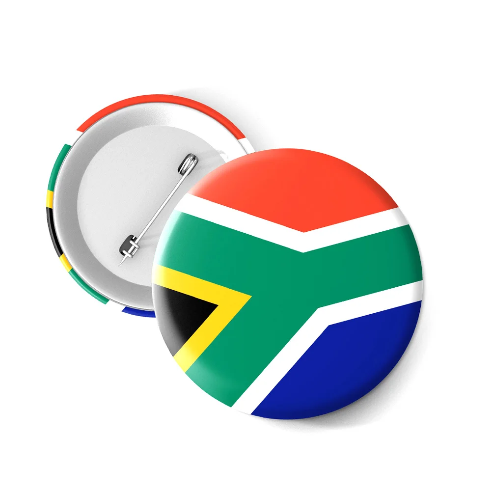 Decorative personality custom cheap brooch badge tinplate pin metal tin 44mm 58mm souvenir country philippines flag button pin