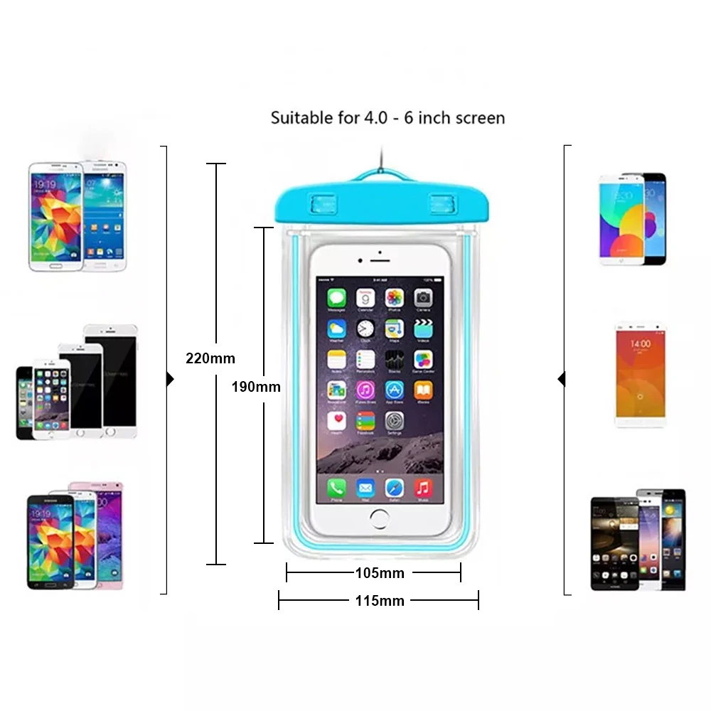 Оптовая Продажа с фабрики Универсальный ПВХ водонепроницаемый чехол для смартфона телефона