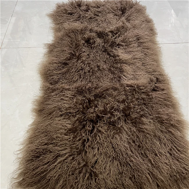 Ковер плюшевый меховой монгольский ковер из овчины