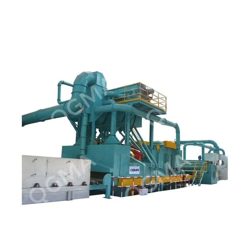 steel beams plate pipes shot blasting machine /painting drying production line