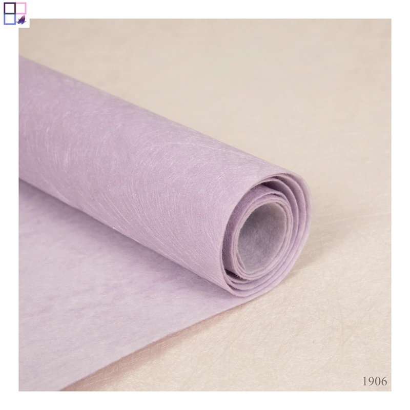 Silk Simple style modern home decoration waterproof wall coverings fabric wallpapers for project