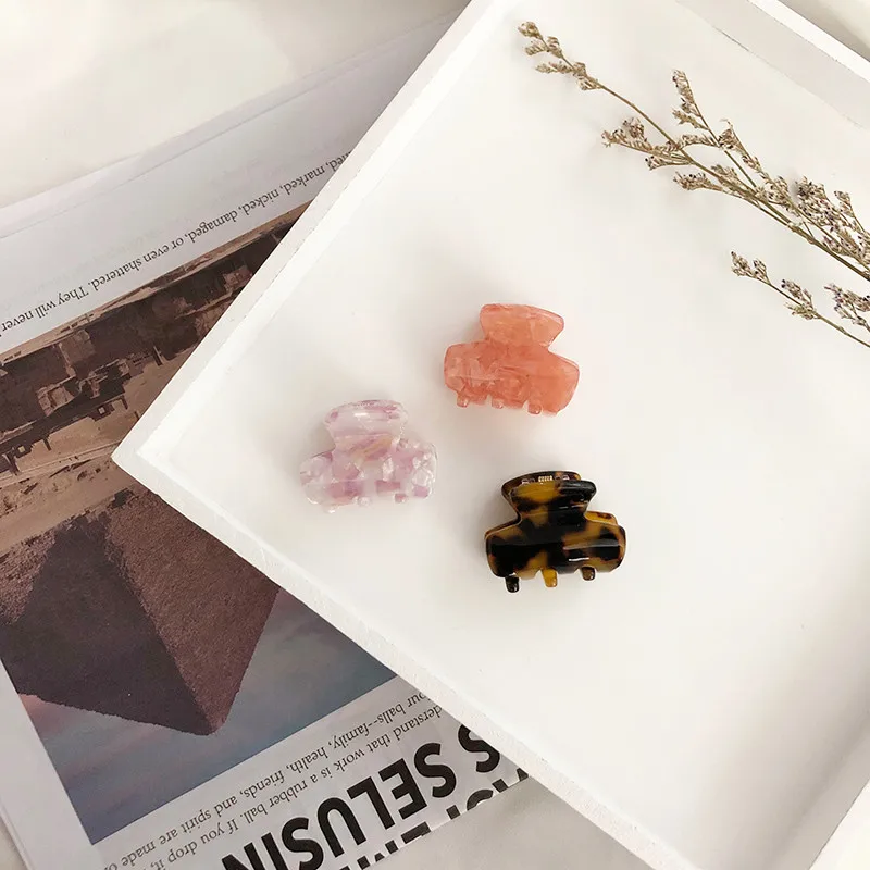 INS acetic leopard print small vintage style claw on top