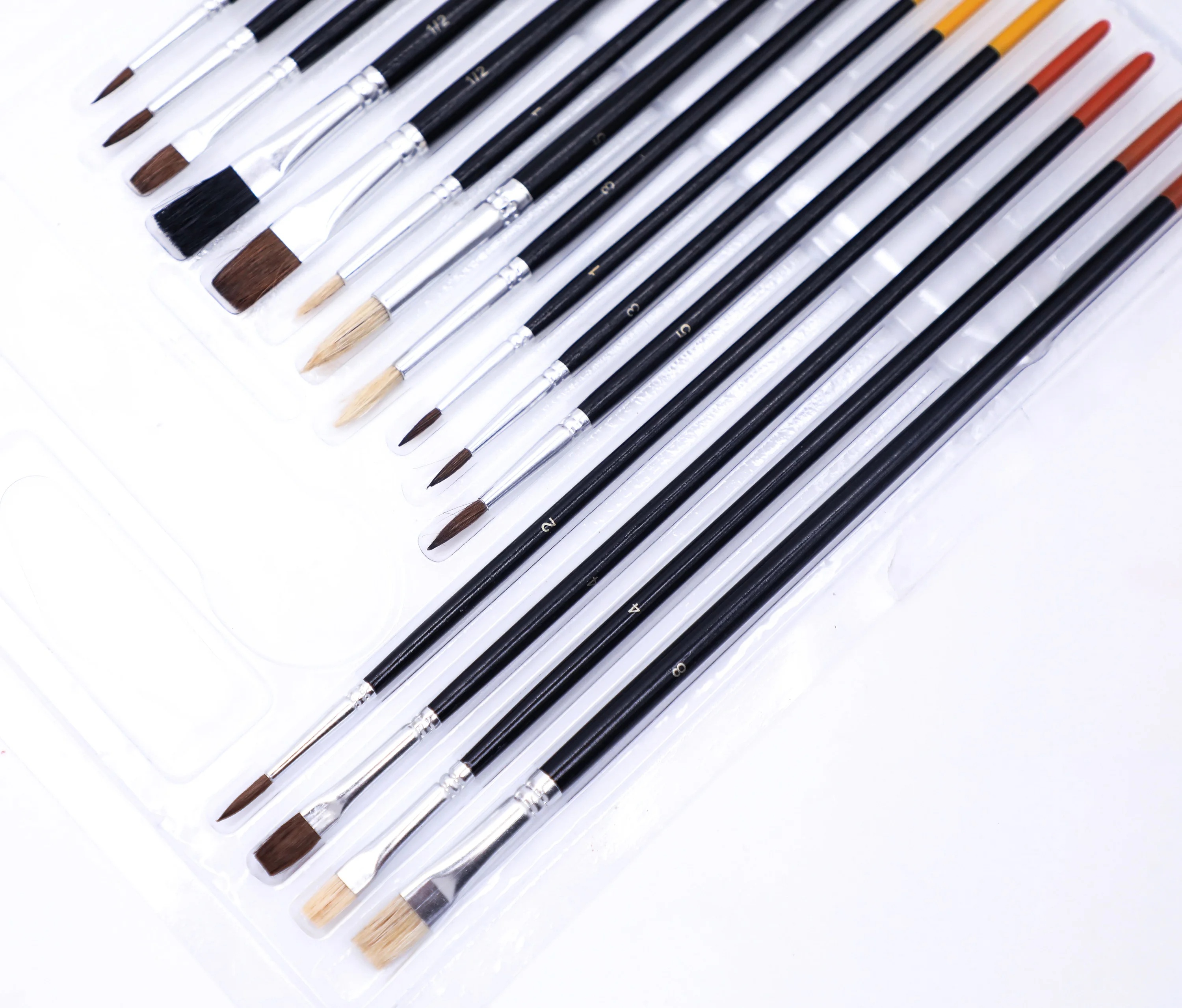Artmate Art Paint Brushes Set 15pcs for Acrylic Watercolor Oil Gouache Painting,Painting Brush Set,Paint Brush