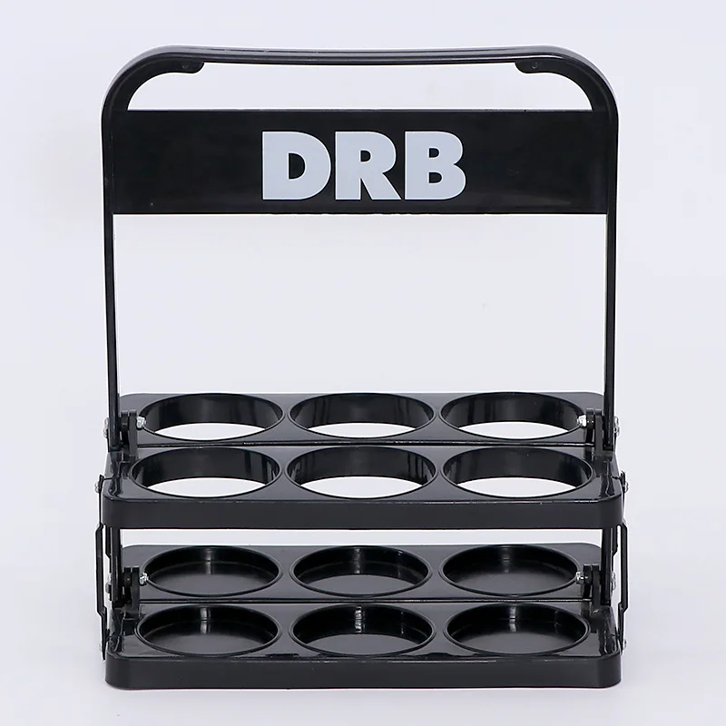 Custom Logo Plastic Beer Bottle Holder Foldable 6 Pack Bottle Carrier Beer Tray