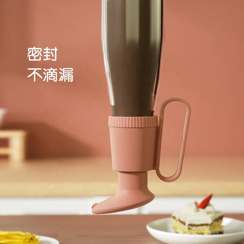 Household Oil Pot Pressing Head Kitchen Oyster Sauce Jam Nozzle Ration Bottle Liquid Pressing Pump Head Oil Pot Extruder