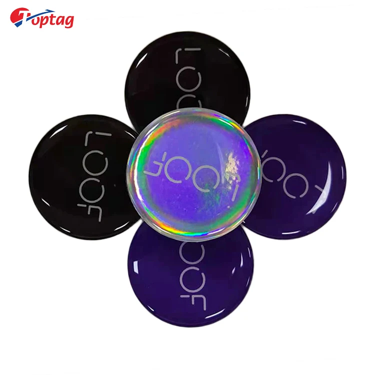 Toptag Factory Price Rewritable RFID NFC Epoxy Tag Label Encode URL Customized Logo Tag Sticker