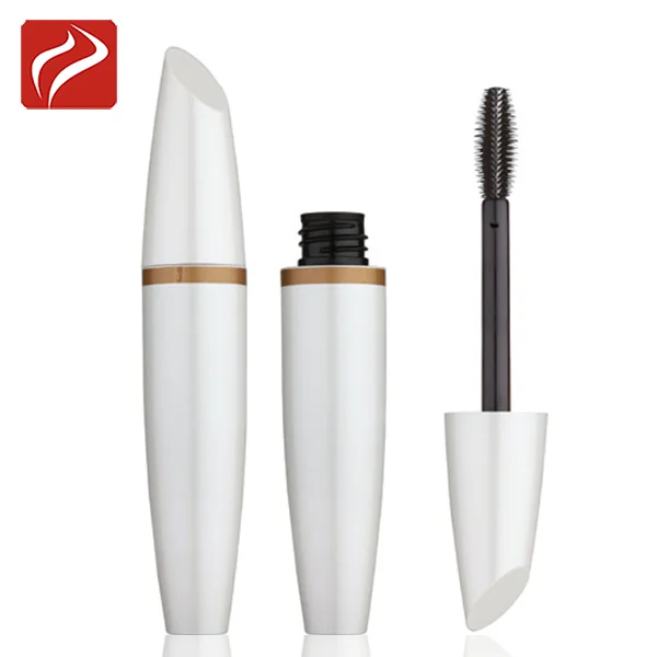 Square Black Aluminum Mascara Tube With Gold Cap Mascara Cases Cosmetic Packaging