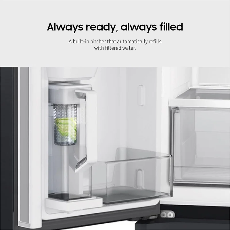 HOTDEAL RF29A9071SG/AA Flex Full Depth Pitcher Refrigerator Black Stainless Steel