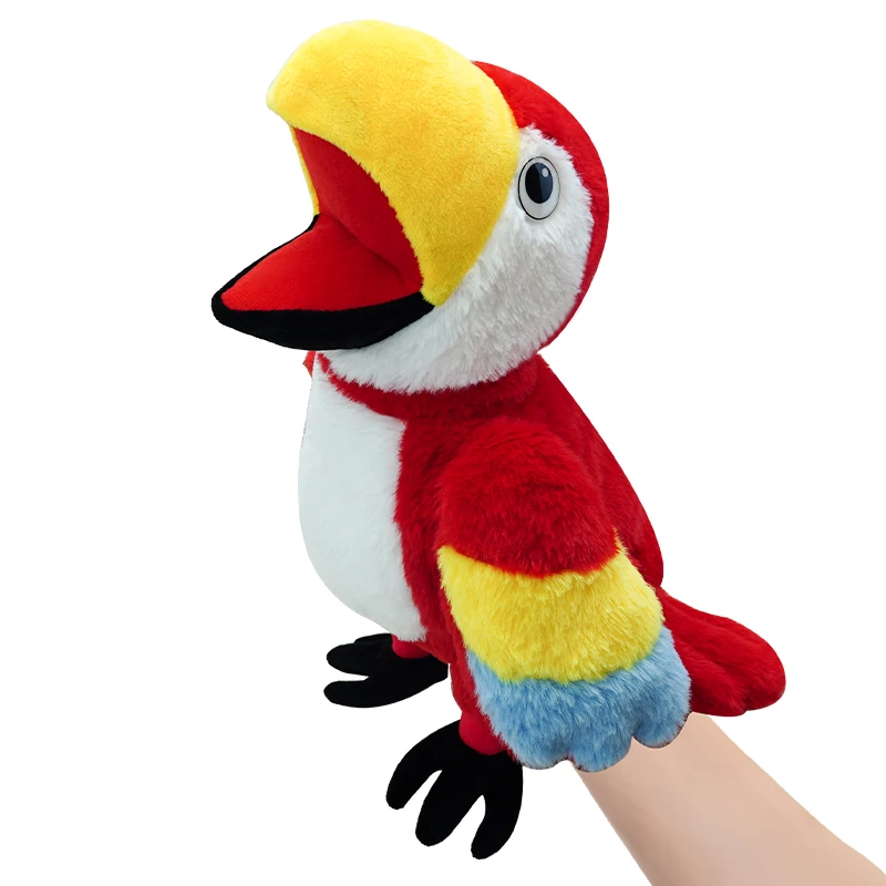 Hand Puppet Animal Puppets for Kid Plush Bird Animal Puppet Set,Multicolor with Movable Mouth