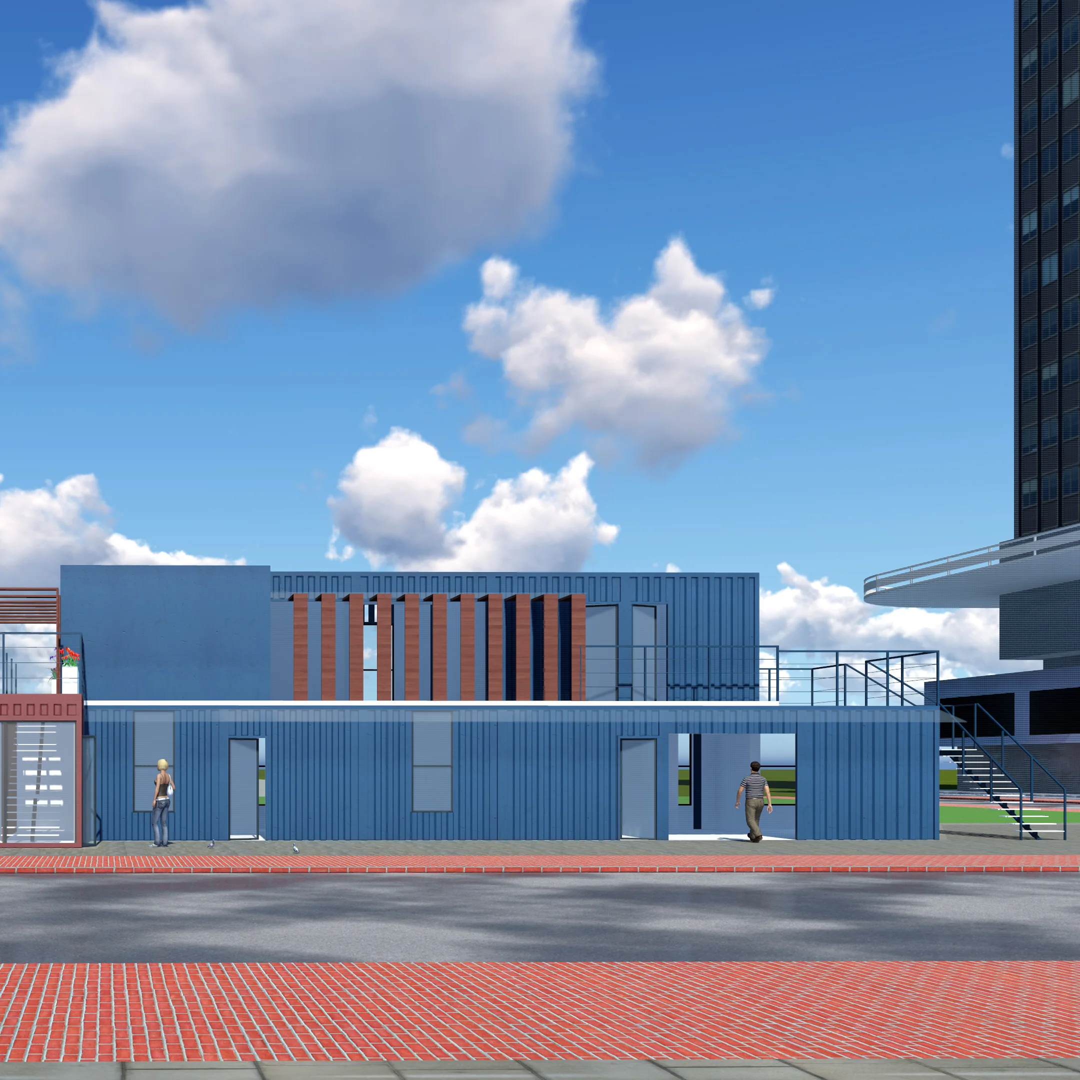 Guizu Full Furnished Container Office Building Prefab House Steel Structure container home modern Prefab House