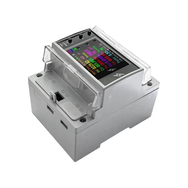 AT4PW WIFI Rail Smart Switch Remote Control Energy Power Meter Voltmeter Ammeter Factor Meter