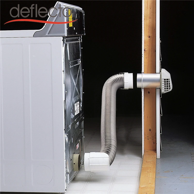 Dryer Vent Cover Assembly Removable Bird Guard Aluminum Wall Pipe Dryer Vent Kit