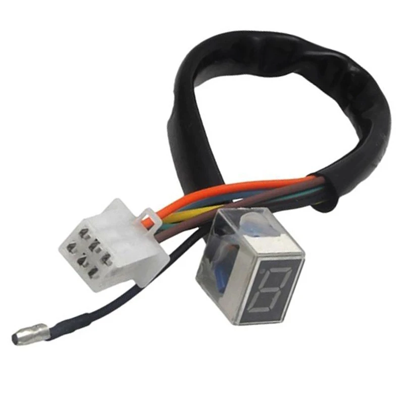 Universal Motorcycle LED Digital Gear Indicator Display 6 Speed Gear Off-Road Light Lever Sensor High Quality Auto Dropshipping