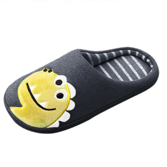 Cotton Shoes Kids Dinosaur Slippers Boys And Girls Baby Cute Cartoon Warm Shoes Boys Girls Thickening Children Washable Slippers