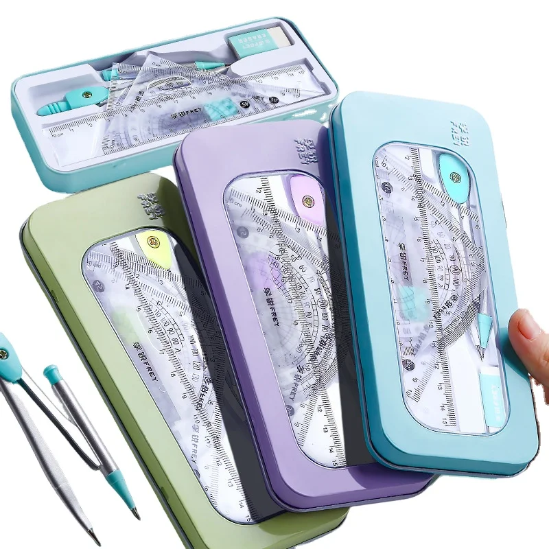 Versatile Set Standard Compasses And Protractor Kit For Elementary Students Compass Middle School Essential Drawing Compass