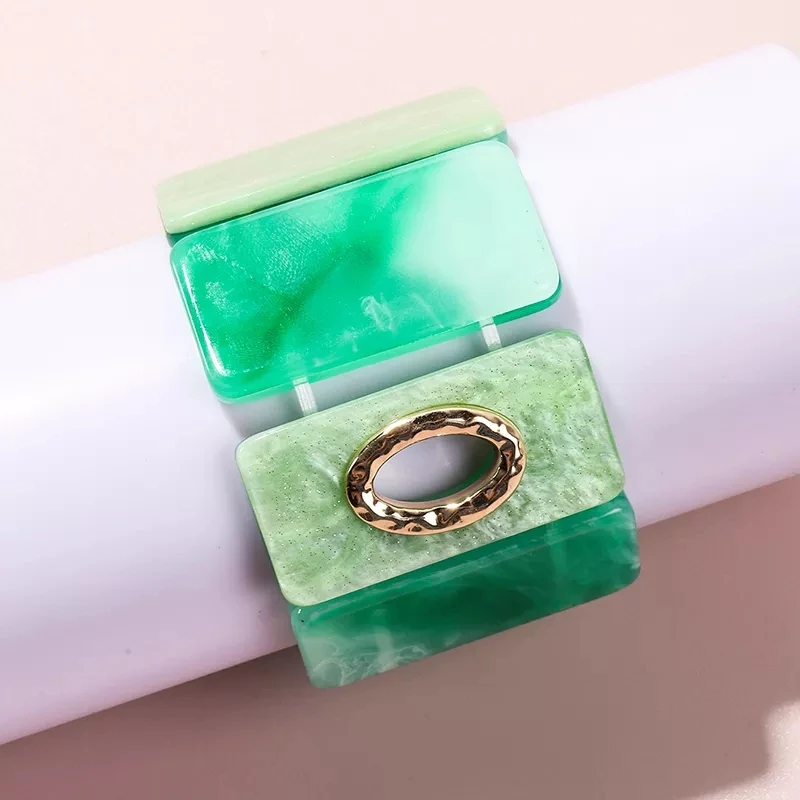 Amber Vintage Custom Design Fashion New Custom Design Resin Marble Bracelet Bangle Wristlet