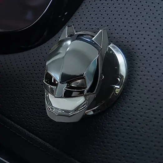 The New Luxury Car Interior Features An Aluminum Alloy Ignition With a One-button Start-stop Flame-out Button Cover For Batman