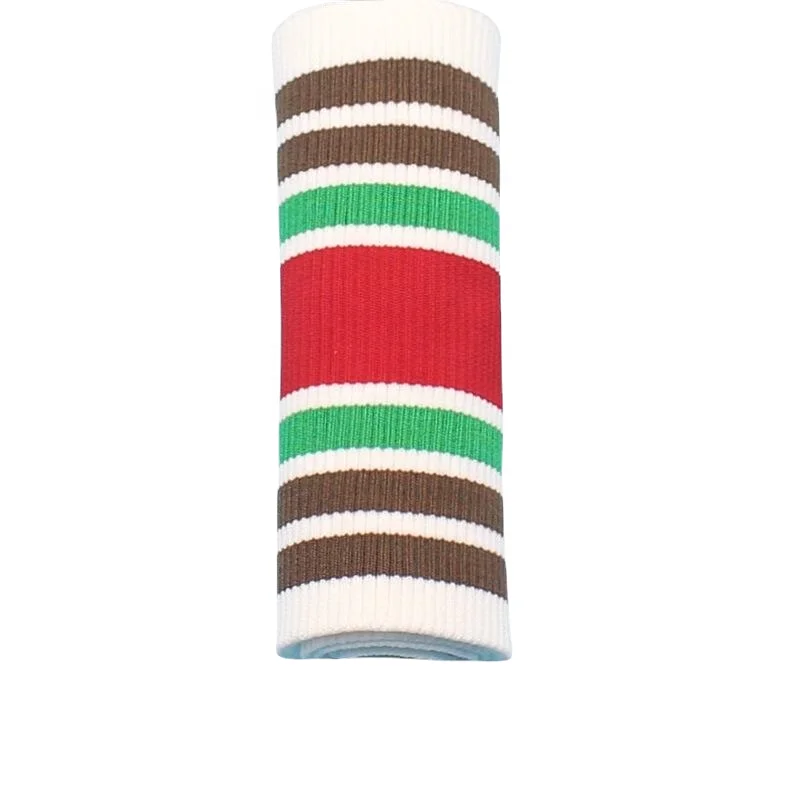 Factory direct 2x2 knitted custom collar, cuffs and hem high quality double rib