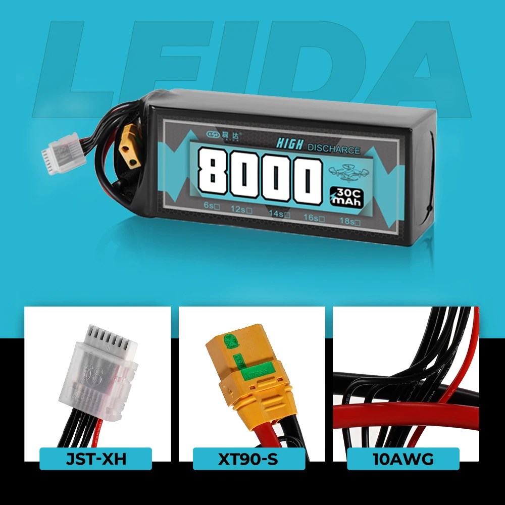 Wholesale 14.8v 8000mah storm power lipo battery 4s rc drone charging battery plant protection drone battery