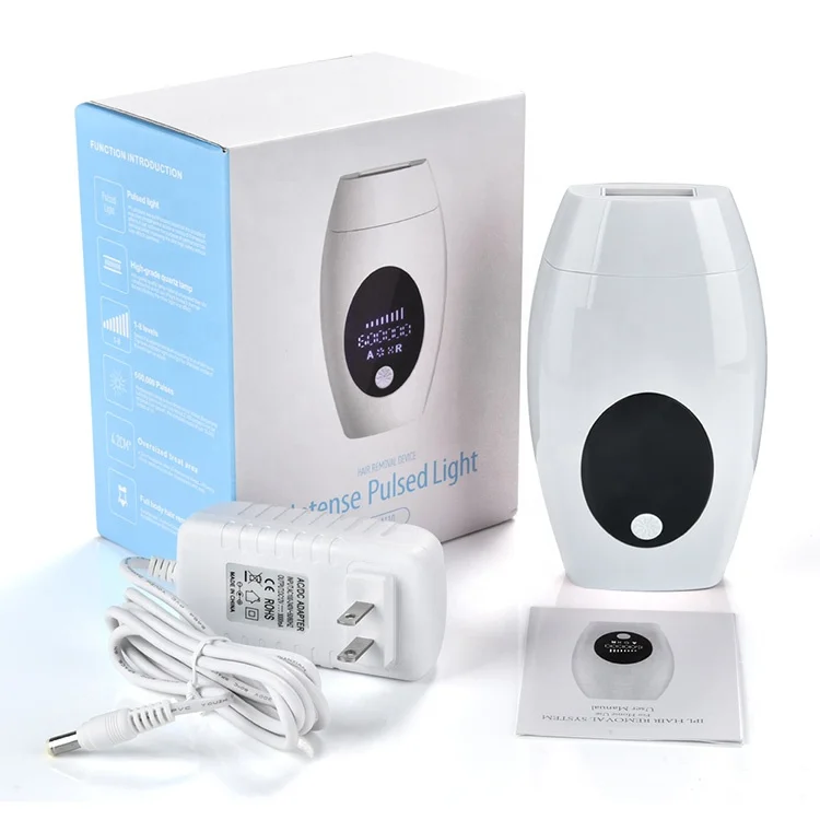 
Logo customized home painless mini portable permanently pulsed light hair epilator electrolysis IPL laser hair removal machine 