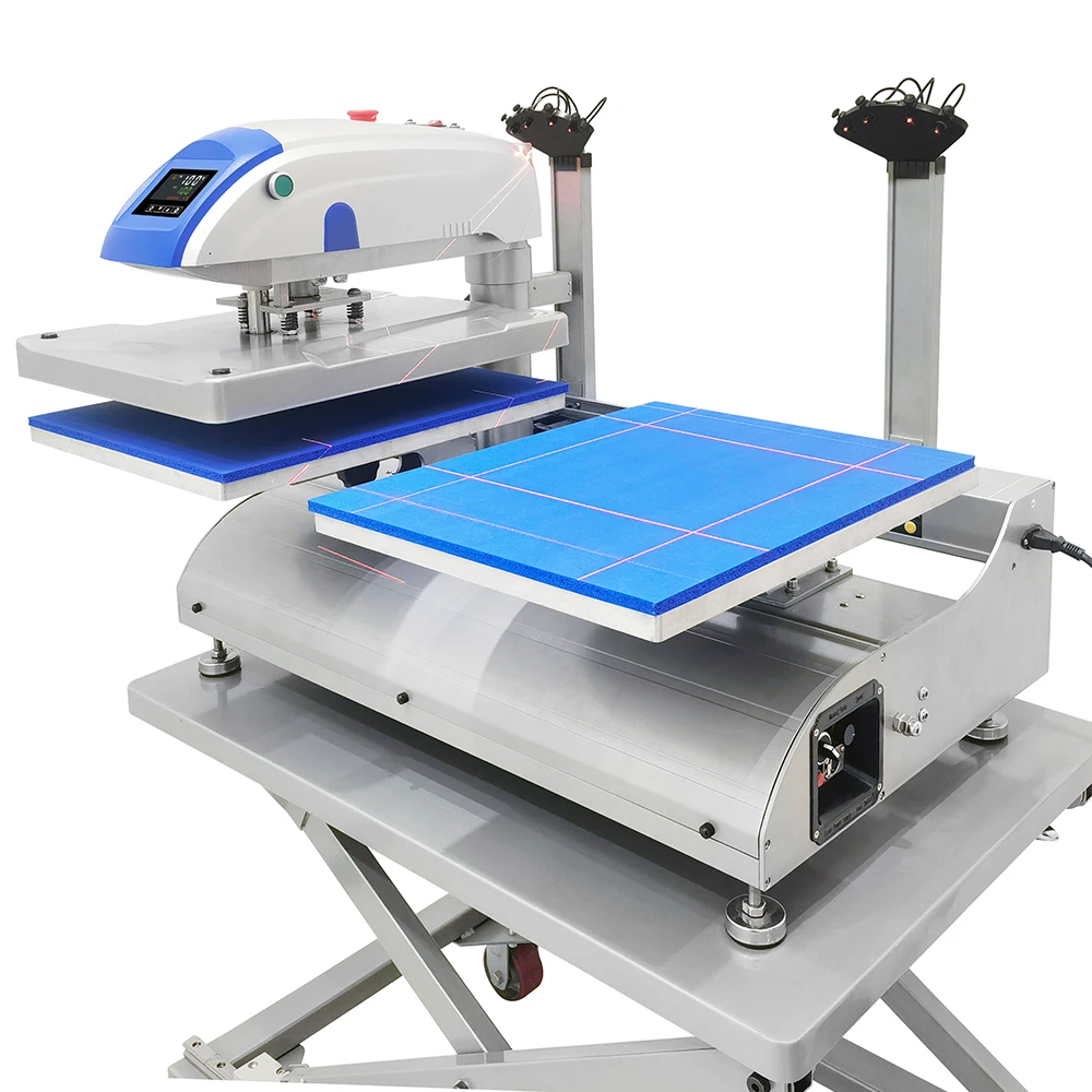 40x50cmx2 Large Format Heat Press Machine High Pressure Sublimation T-shirts Electric Heat Press