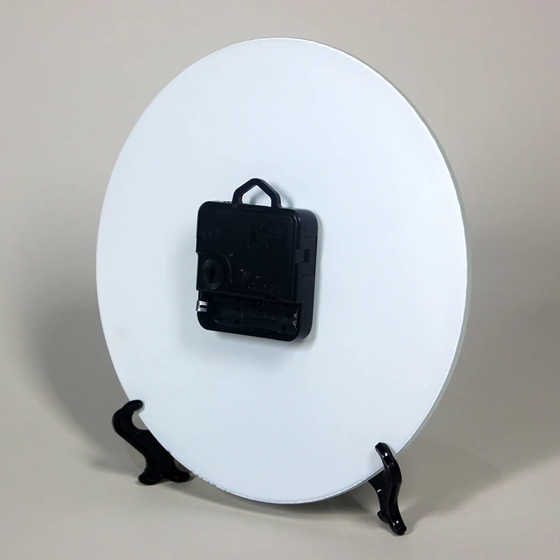 Selling Factory Directly 20*20cm Round Sharp Sublimation Blanks Glass Photo Frame with Clock BL27