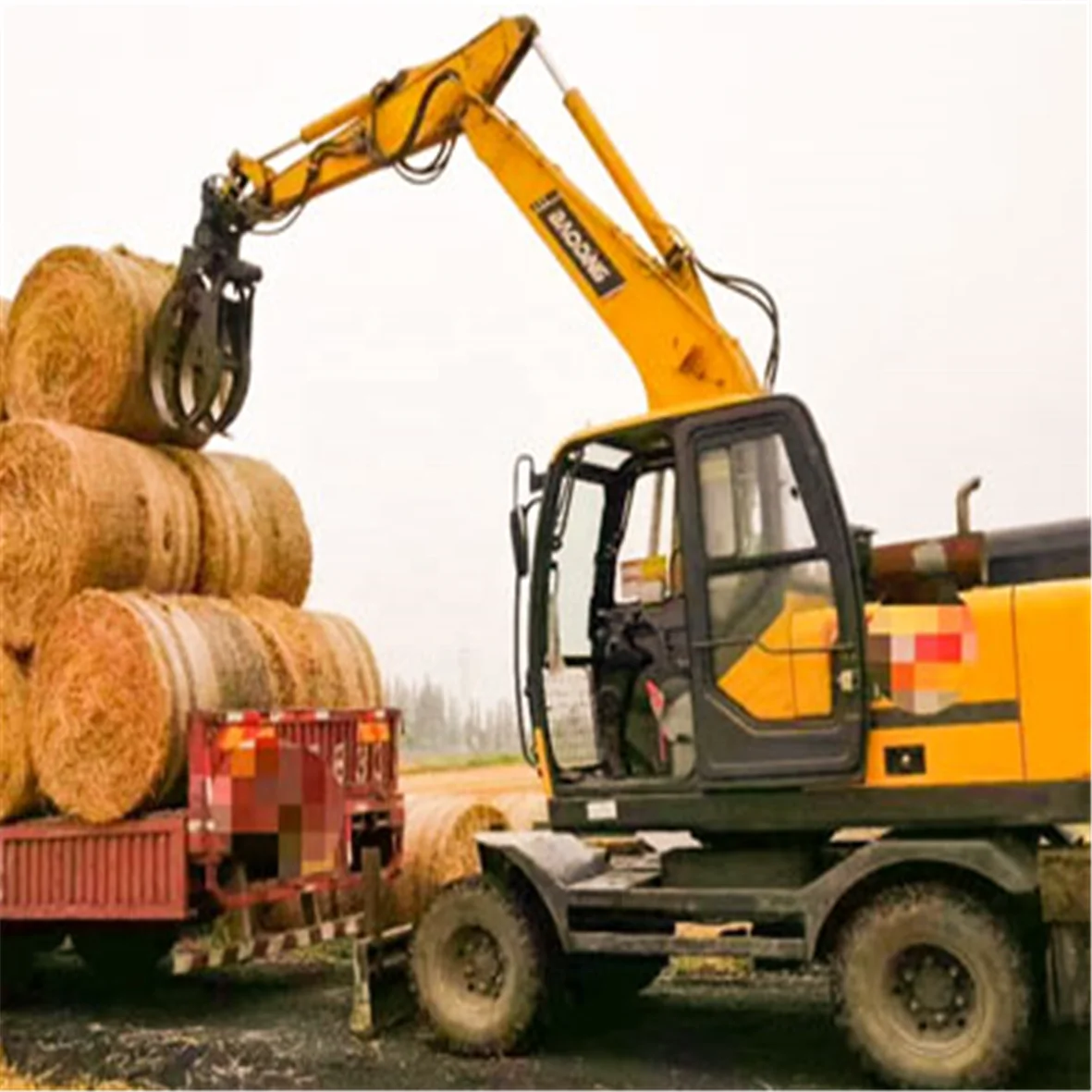 Good price wheel excavator 2024 new wheel mini excavator BD80W high quality machine