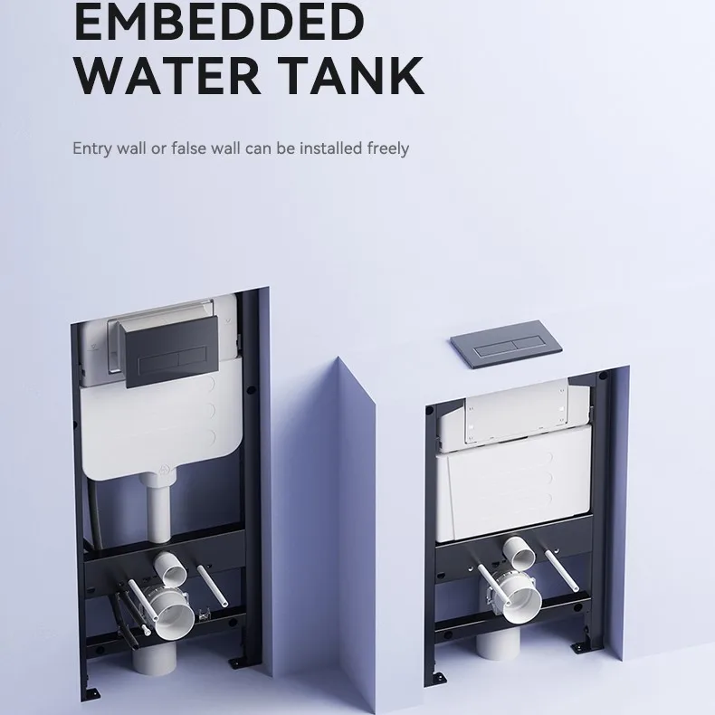 Sanitary Ware Wall Mounted Automatic Water Closet Bathroom Ceramic Hanging Intelligent Toilet Bowl Wall Hung Smart Toilet