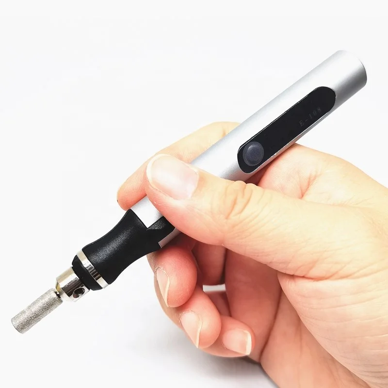 53PCS Electric Micro Engraving Pen Engraving Tool Kit Wireless Speed Adjustable Nail Polisher E108
