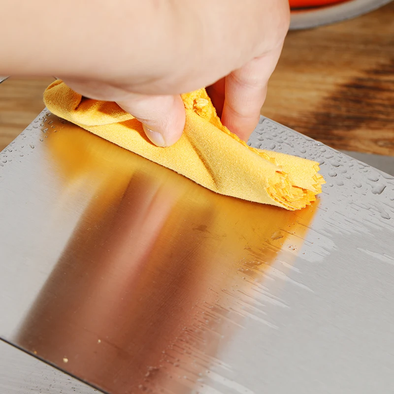 Titanium or Stainless Steel Metal Household Vegetable Fruit Chopping Board Meat Cutting Board For Kitchen ,Outdoor Camping