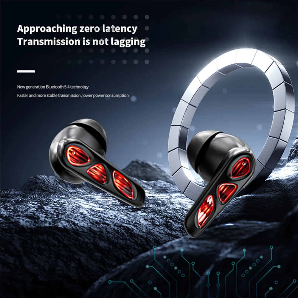 OEM ODM YX36 Low Latency Gaming TWS Earphones Wireless Earbuds Headsets Dual Pairing V5.4 ANC Noise Cancellation Ear Buds