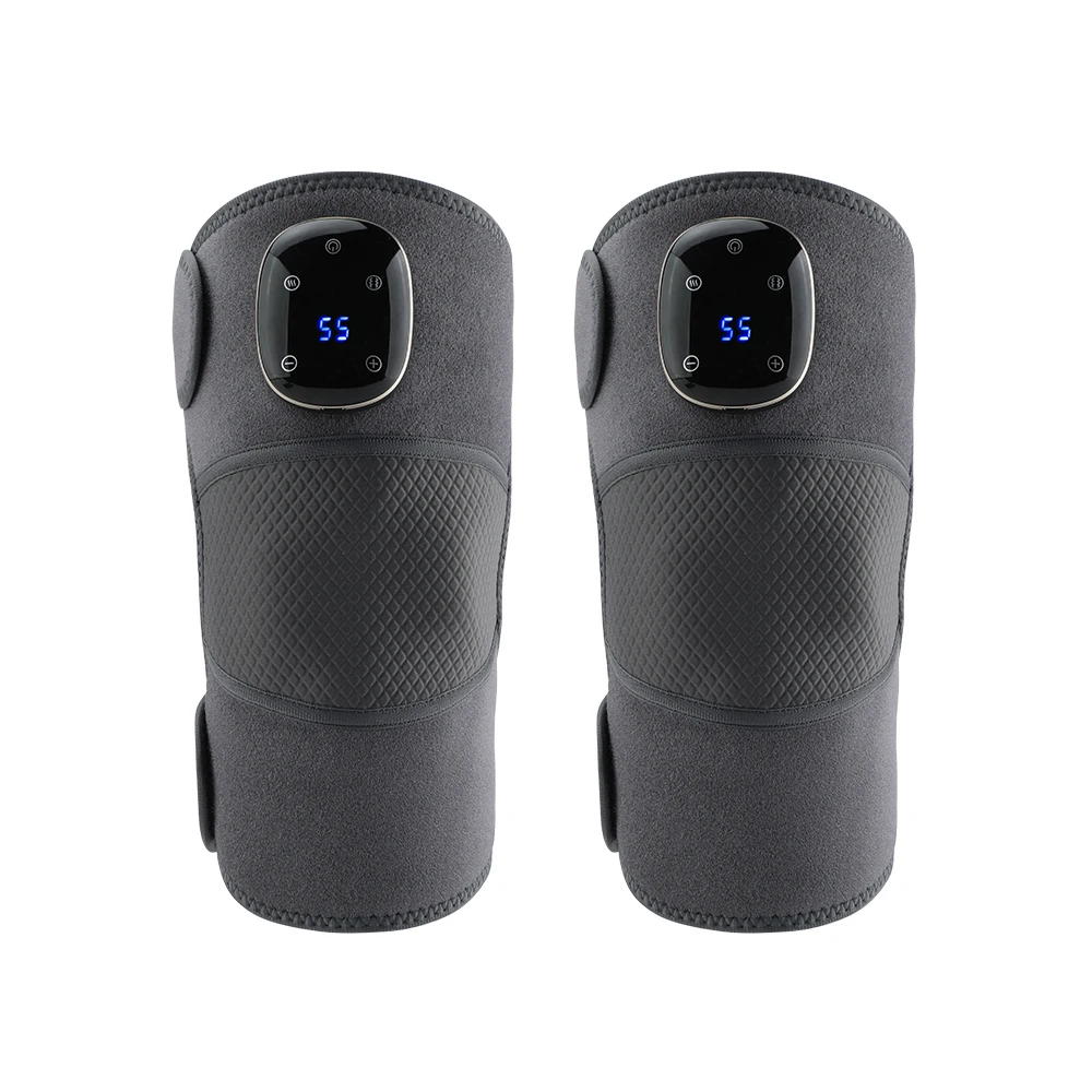 Hot Selling Massage Products Knee Wrap Heat Pad Joint Massage Pain Relief Vibration Infrared Electric Heating Knee Massager