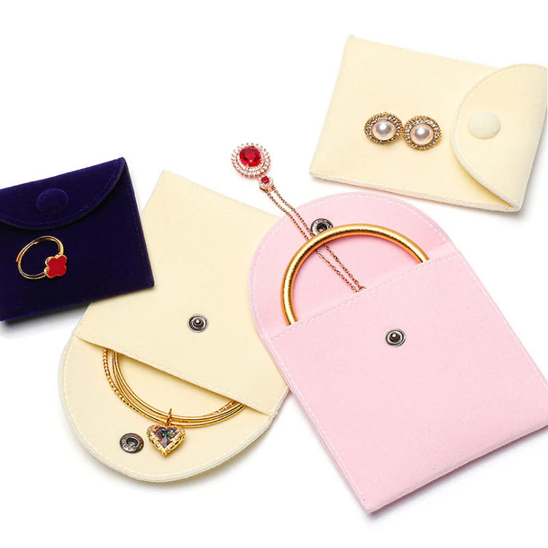 Custom Logo Wholesale Velvet Jewelry Gift Pouch Packaging Travel Bags For Jewelry