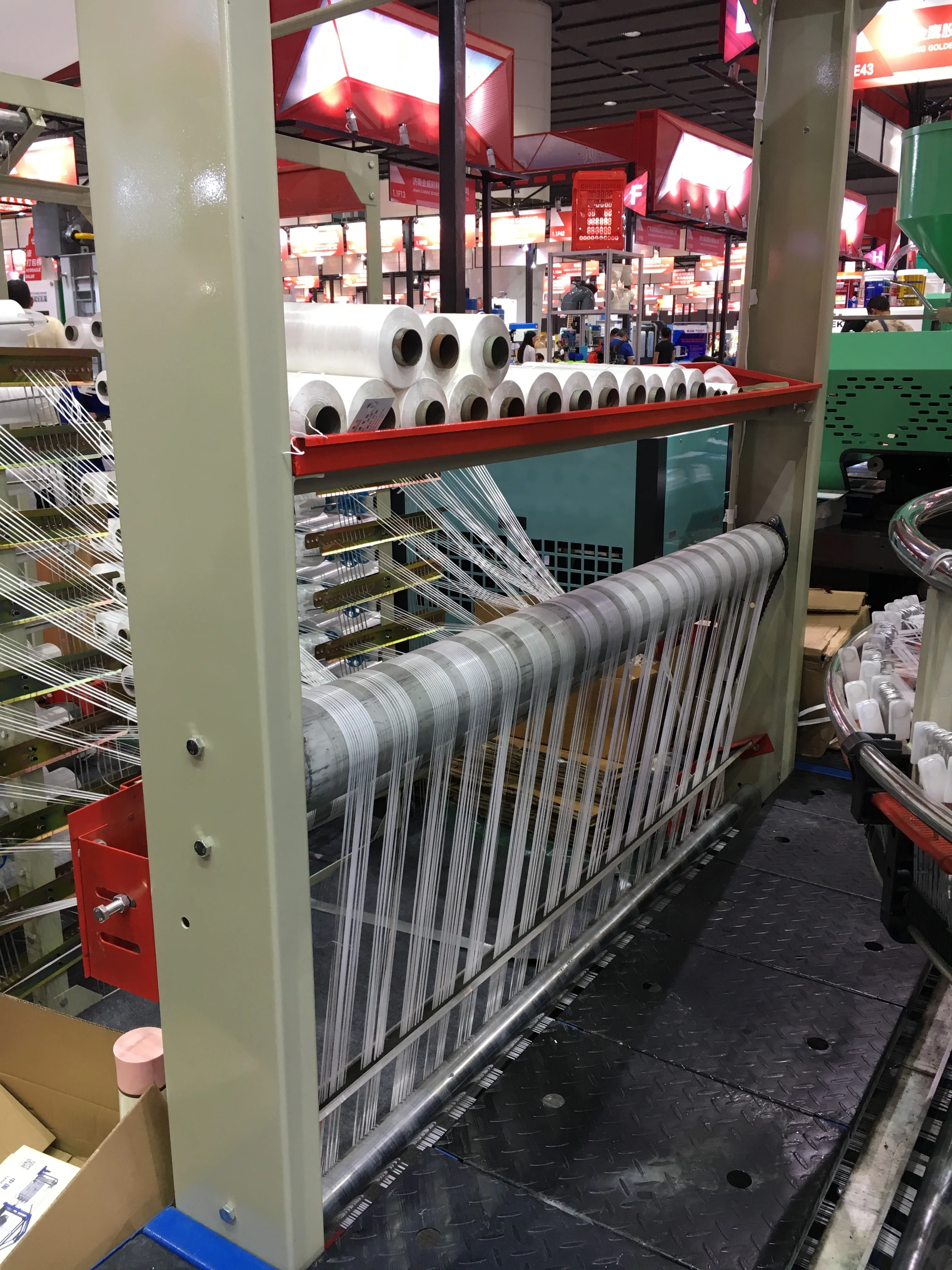 PP woven sack weaving machine automatic 6 big shuttle circular loom for tote bag