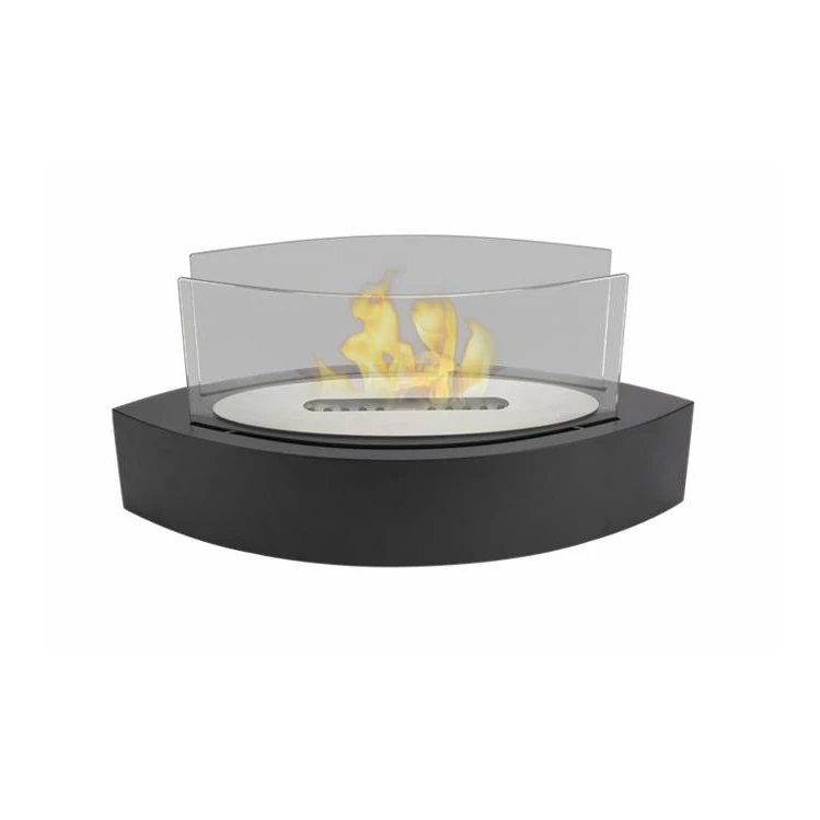 Boat shape ethanol fireplace bio table top