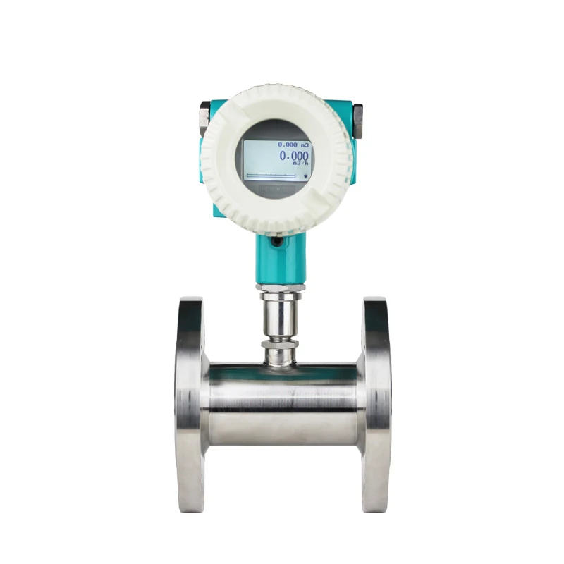 4 20ma output turbine water flow meter 4-20ma for water with rs485
