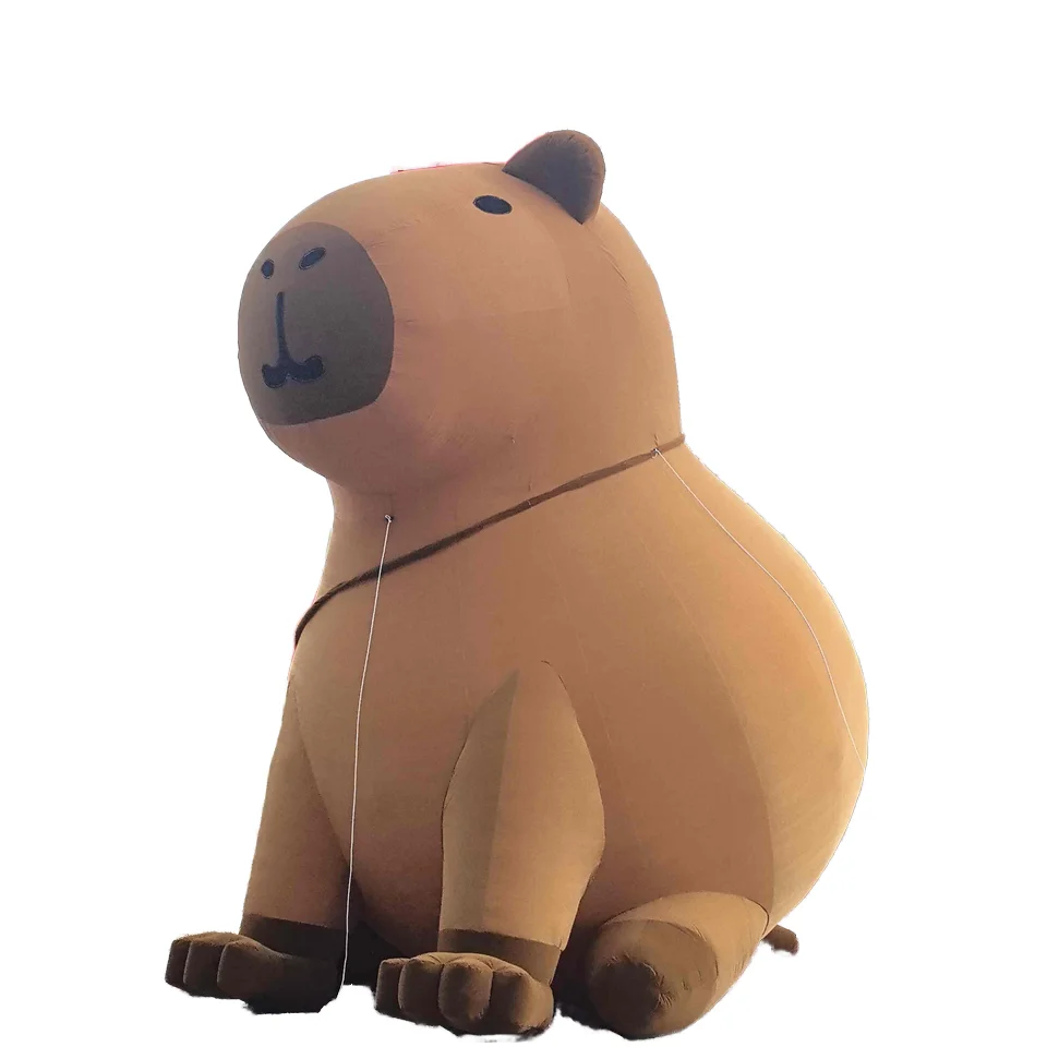 Customizable NFL inflatable Cartoon Capibala Hot Air Balloon Animal Plush Model Made of Durable PVC Material