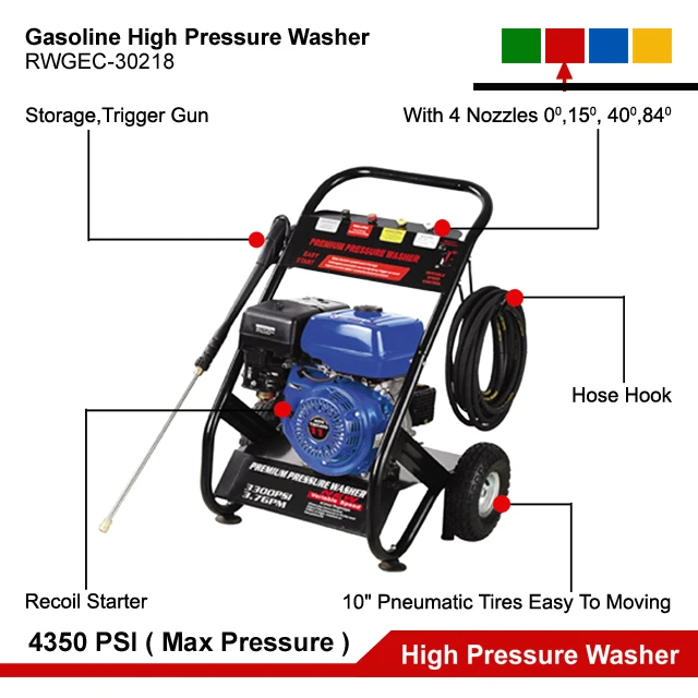11HP Petrol High Pressure Washer Portable Gas High Pressure Cleaner Hot Water Jet Cleaning Equipment Gasoline Car Washer Machine