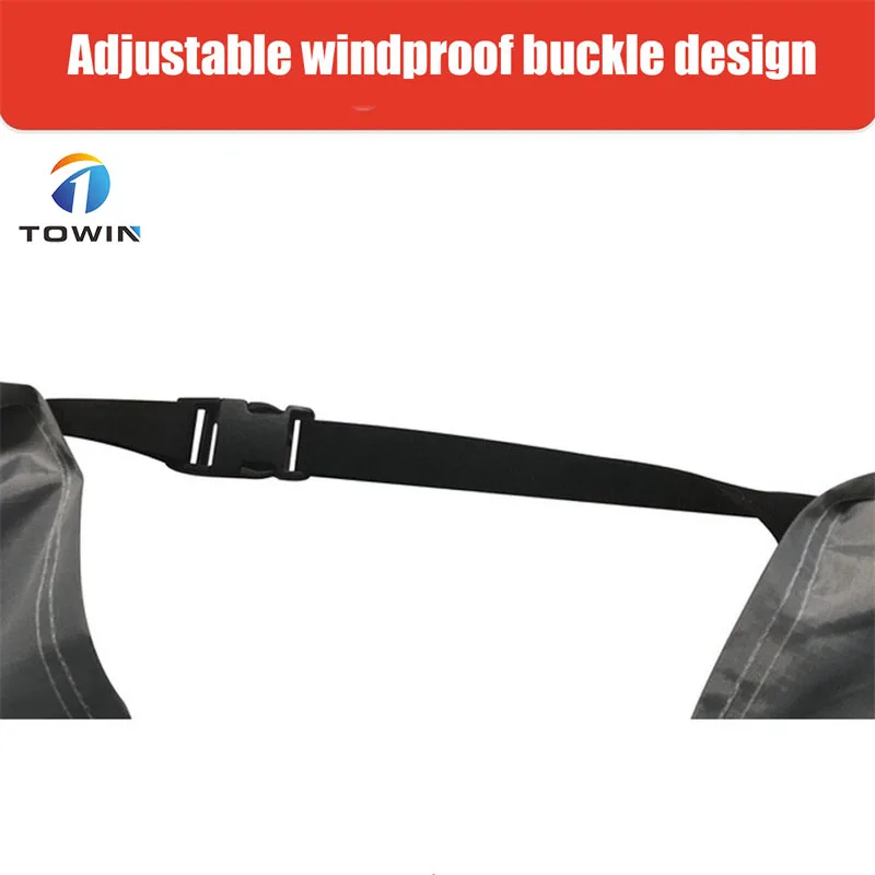 Customized Logo Waterproof Dustproof Breathable Polyester Black E -Bike Carry 3 Wheel Cargo Cover