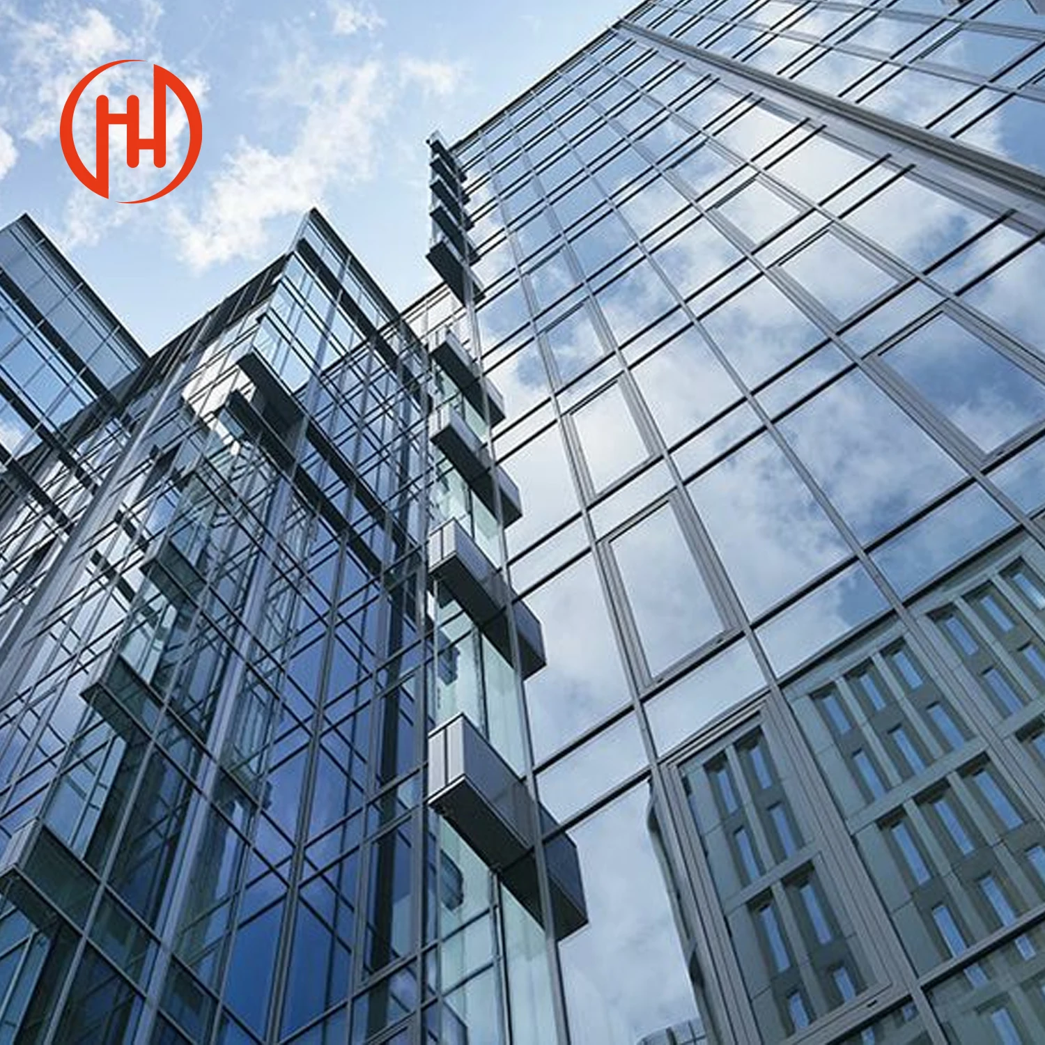 China Supplier Facade Aluminum Double Glazing Window Glass Curtain Wall