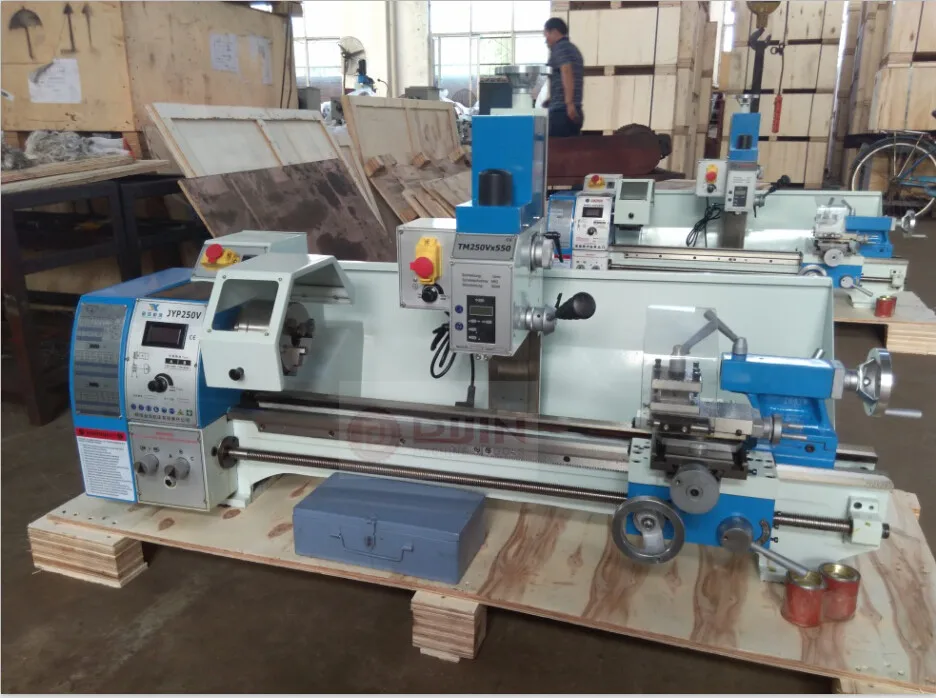 mini lathe drilling milling multi functional 3 in 1 lathe brushless motor 750W mill drill lathe combo sale