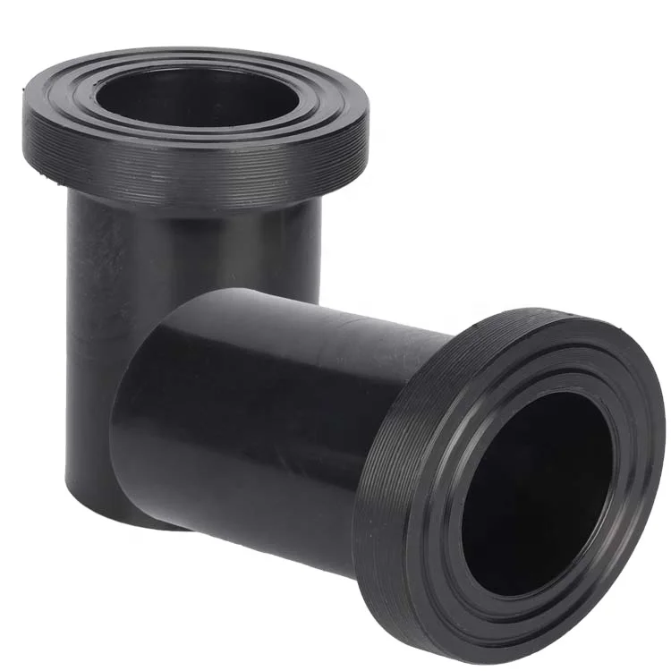 High Quality HDPE Short End Injection Molded Long Neck Factory Direct Sales for Water Gas Use High Quality Pipe Fittings Flanges