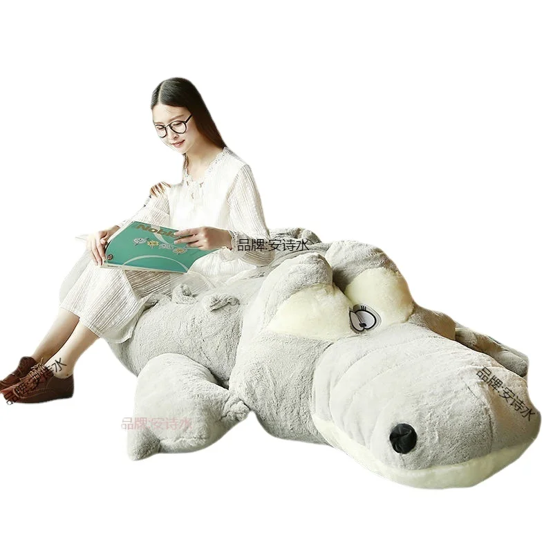Crocodile doll large pillow doll long section big doll giant oversized sleeping strip adult super soft  pillow  animal pillow