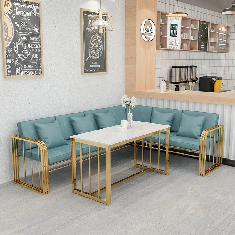 Nordic custom restaurant couch coffee shop removable washable corner KTV bar sofa office reception sofa